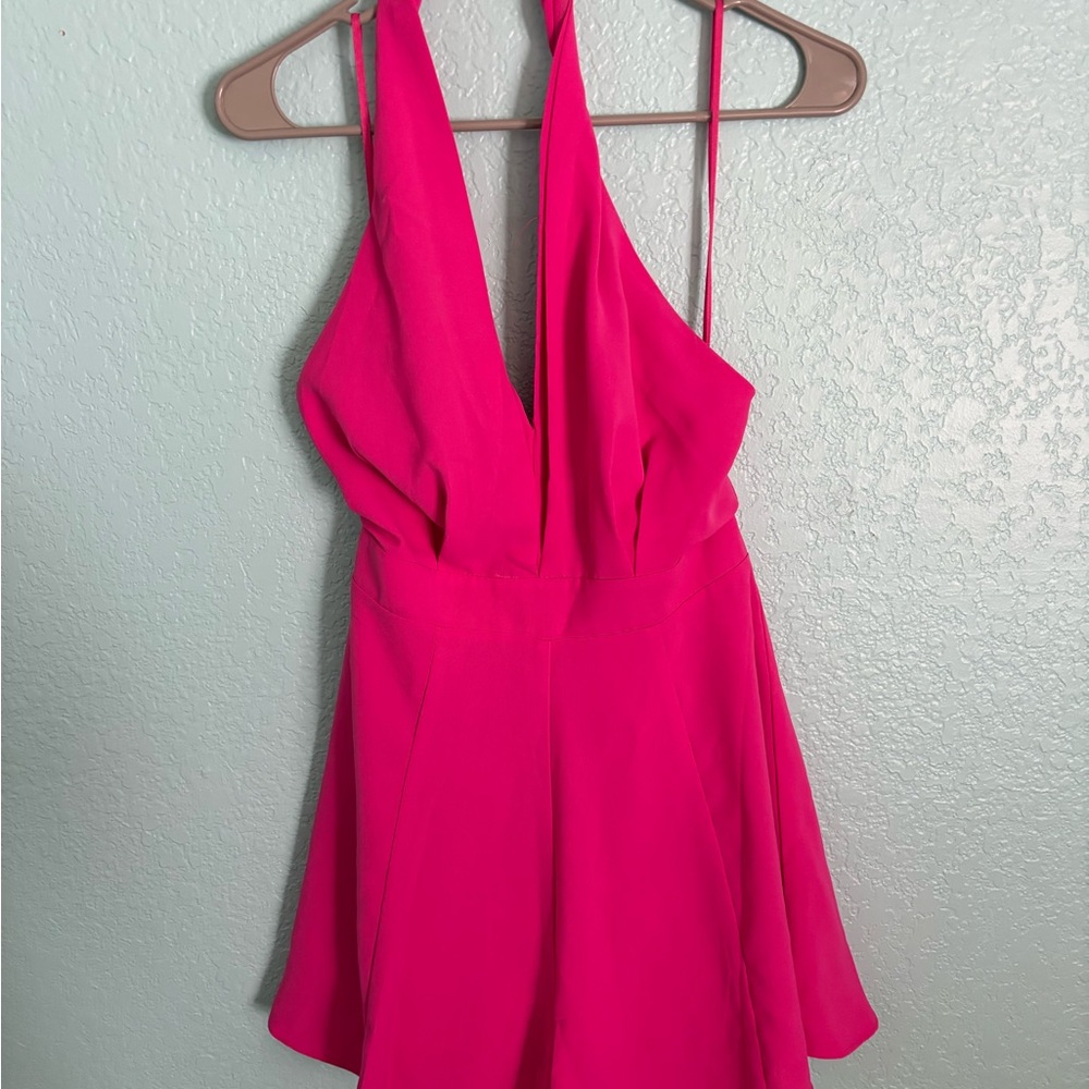 DO+BE Fuchsia Halter Romper